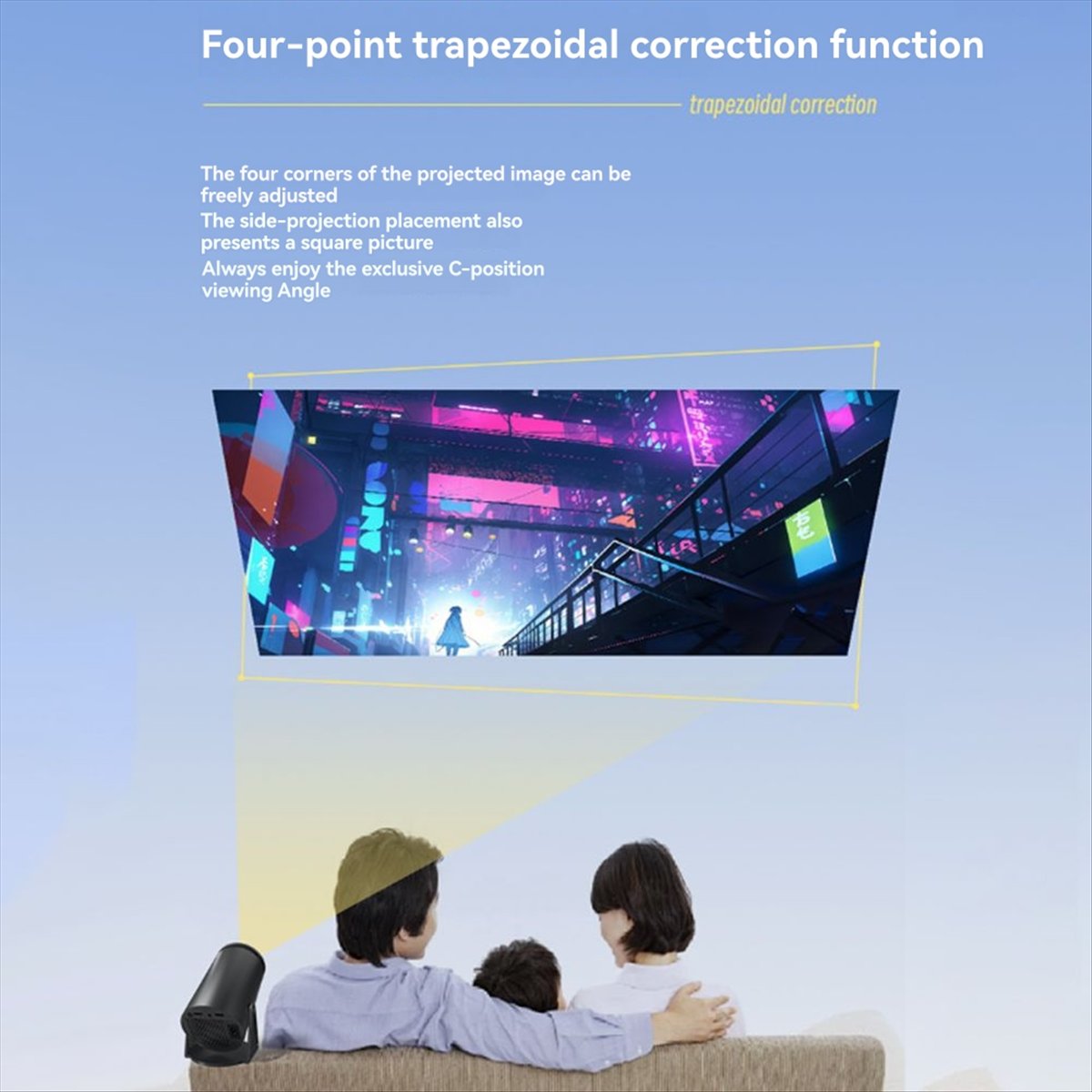 Home Cinema Quad - 1080P プロジェクター Android12 WiFi 6 120ANSI