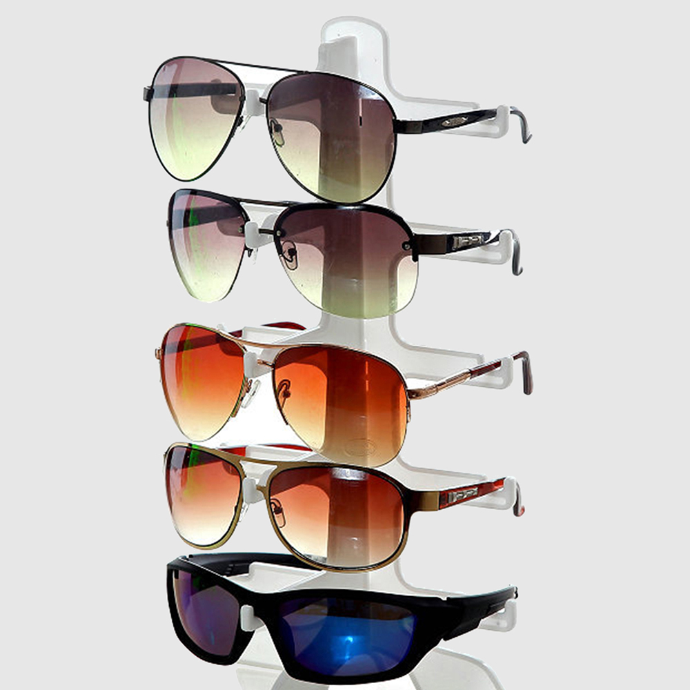 Home Cinema Glasses - 1 個眼鏡サングラス収納ディスプレイスタンドホルダーオーガナイザーケースショーラック 5 メガネサングラス収納ラック