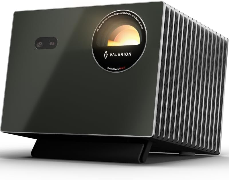 Home Cinema Imax - Valerion VisionMaster Pro2 トリプルレーザープロジェクター 4K、15000:1 コントラスト、0.9-1.5倍光学ズーム、2倍マルチタスクパワー、IMAX、HDR10+、GTV、4ms