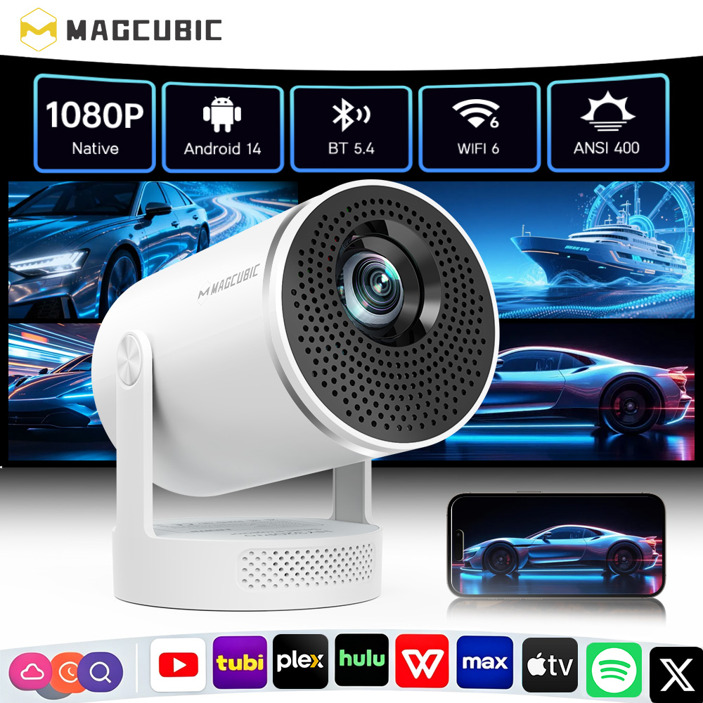 Home Cinema Pc - Magcubic Android 14 ネイティブ1080P 8Kプロジェクター マニュアルフォーカス