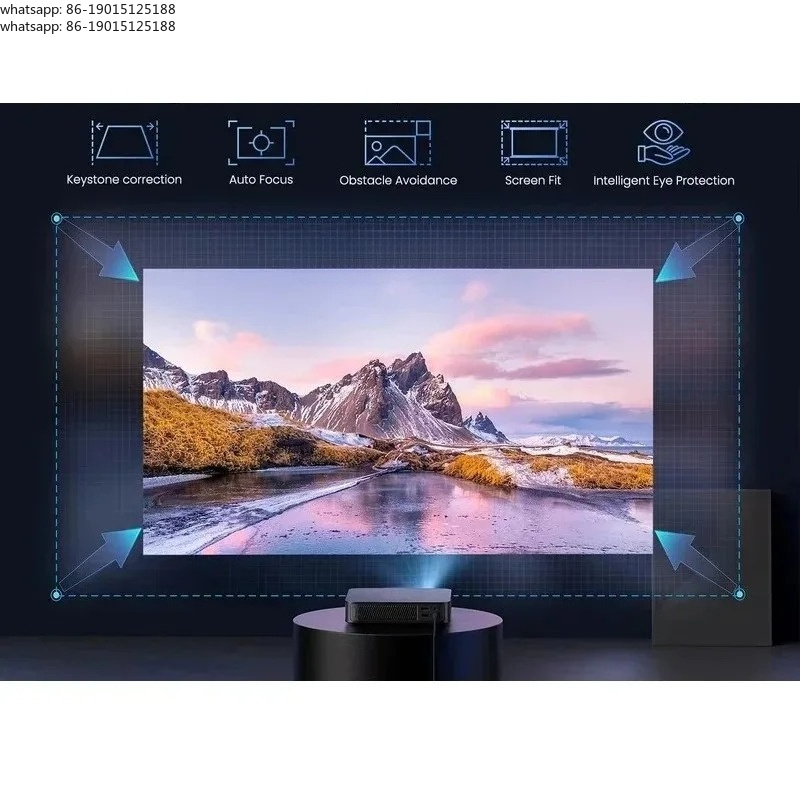 Home Cinema Laser Projector - フルHD 1080P ポータブルレーザープロジェクター 3D対応 ワイヤレスWiFi LEDホームシネマプロジェクター