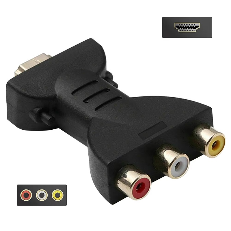 Home Cinema Player - AV-HDTVコンポジットアダプター 3 RCA（赤、白、黄）コネクター HD TVボックス、DVDプレーヤー用 プラグアンドプレイ