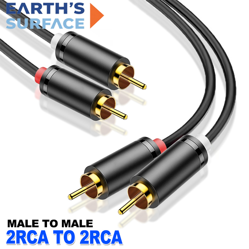 Home Cinema Player - デュアルRCAケーブル HIFIステレオ 2RCA-2RCA オス-オス AUXオーディオコード HDTV