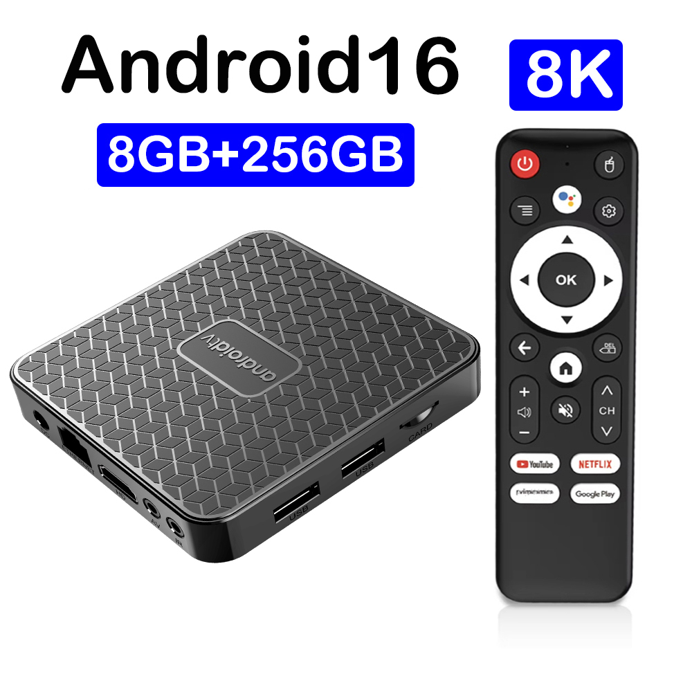 Home Cinema Media Player - スマートホームシアター T8S 8K Android 16 スマートTVボックス