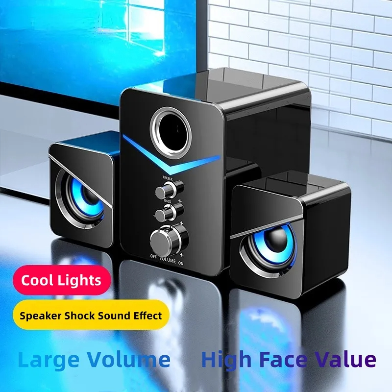 Home Cinema Pc - Bluetoothホームシアターベースシステム,ミニスピーカー,デスクトップ,コンピューター,mp3プレーヤー,PCオーディオ,電話,サブウーファー,サウンドバー用