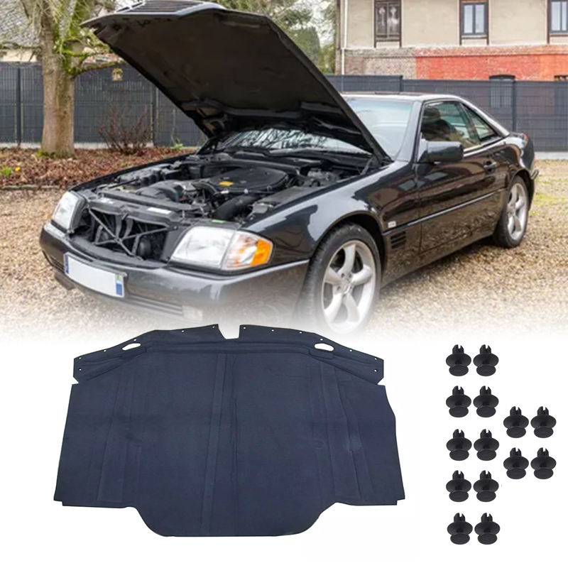 Noise Isolating Pad - フード断熱パッドエンジン熱防音カバーマットメルセデスベンツ R129 300SL 500SL 600SL SL320