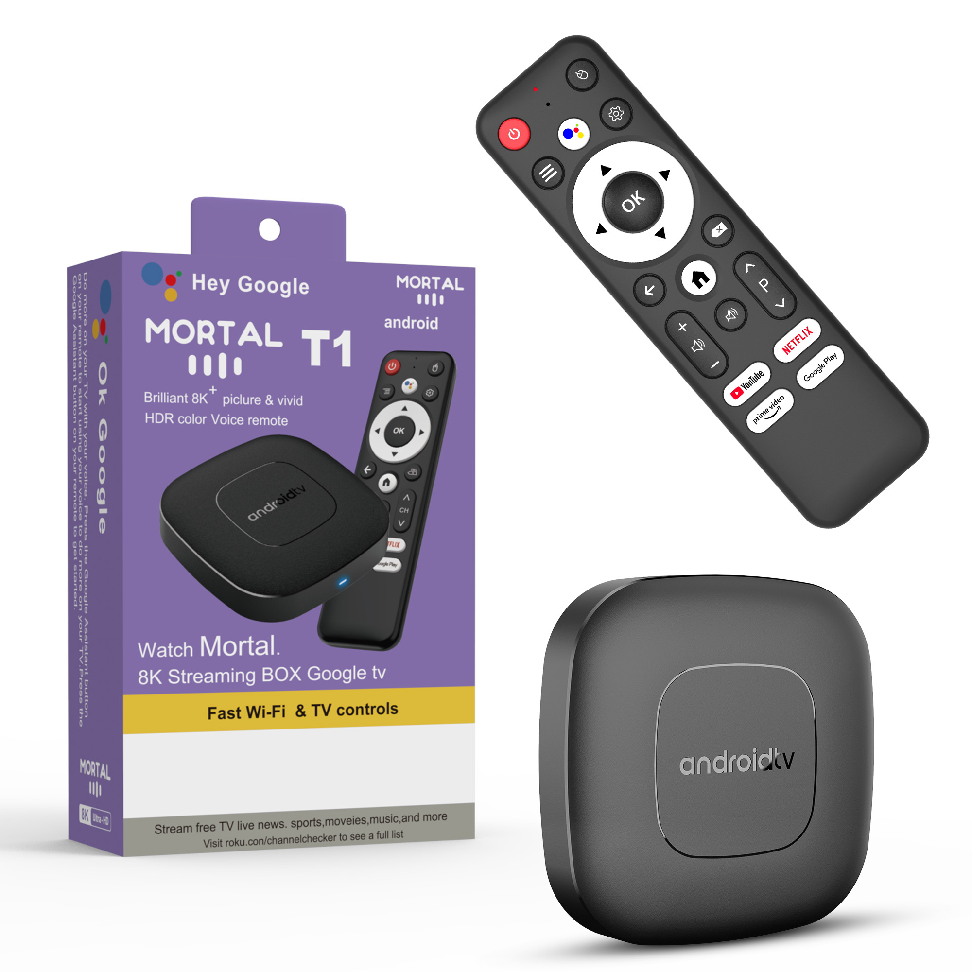 Home Cinema Media Player - Android16スマートホームシアターテレビボックス AllwinnerH313 Googleアシスタント Netflixストリーミング Bluetoothメディアプレーヤー 8+128