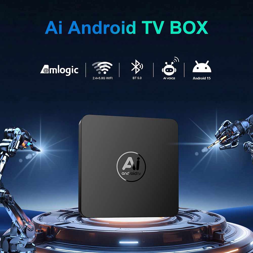 Home Cinema Media Player - VelecスマートAIスマートTVスティック 8+128GB 8Kビデオ Android 15 ホームエンターテイメントメディアプレーヤー