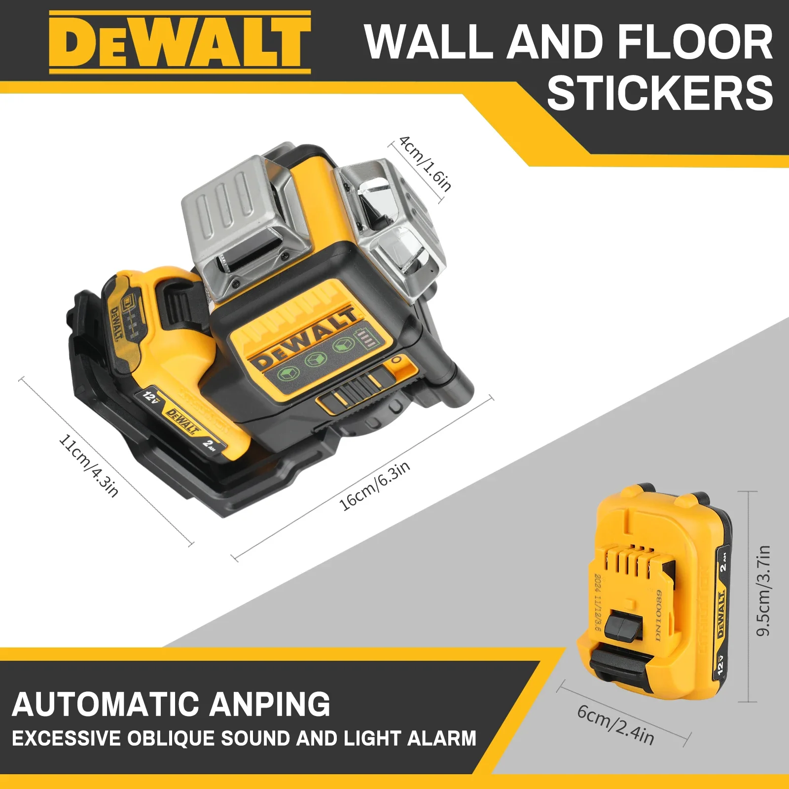Home Cinema Imax - DEWALT DW089LG 12V MAX グリーン 3x360