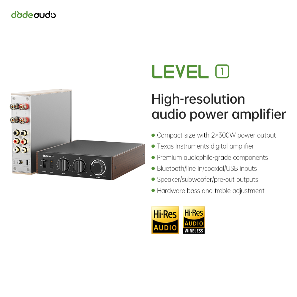 Audio Home Cinema - JadeAudio レベル 1 デスクトップ HiFi Bluetooth