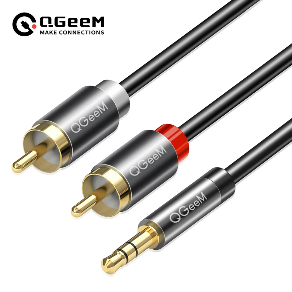 QGeeM RCAケーブル 2RCA-3.5mmオーディオケ - Home Cinema Player のレビューと価格