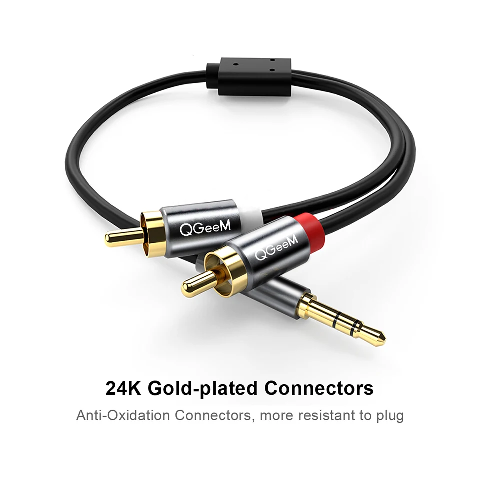 QGeeM RCAケーブル 2RCA-3.5mmオーディオケ - Home Cinema Player のレビューと価格