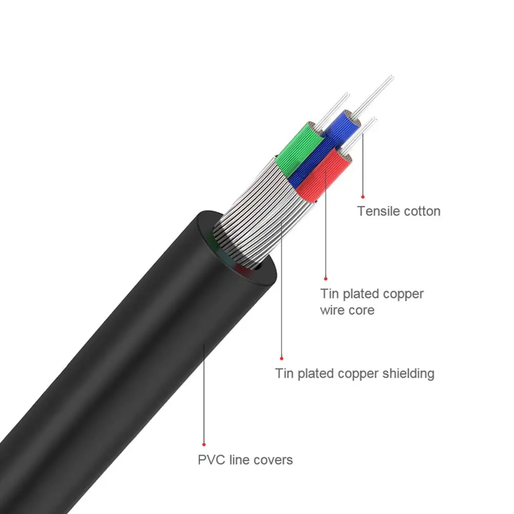 QGeeM RCAケーブル 2RCA-3.5mmオーディオケ - Home Cinema Player のレビューと価格
