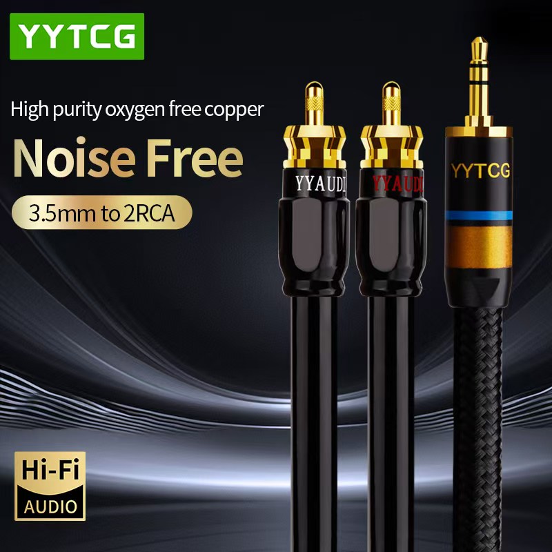 Yytcg rcaケーブルhifiステレオ3.5mm〜2rc - Home Cinema Player のレビューと価格