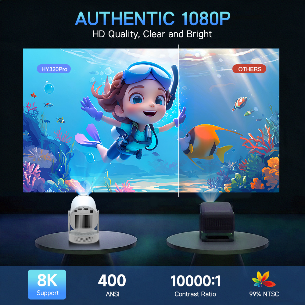 Magcubic Android 14 ネイティブ1080P - Home Cinema Pc のレビューと価格