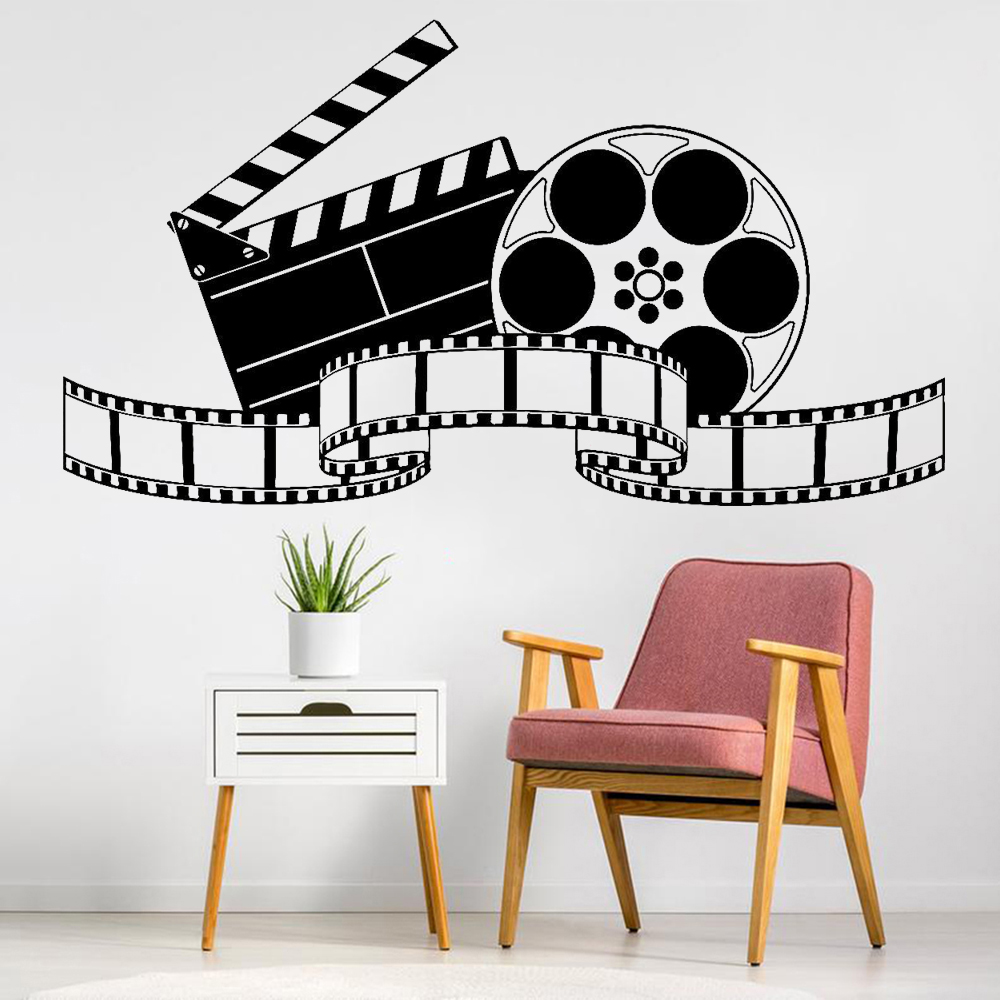 ビニールウォールステッカー,映画,映画,寝室,リビングルーム - Home Cinema Room Accessories のレビューと価格