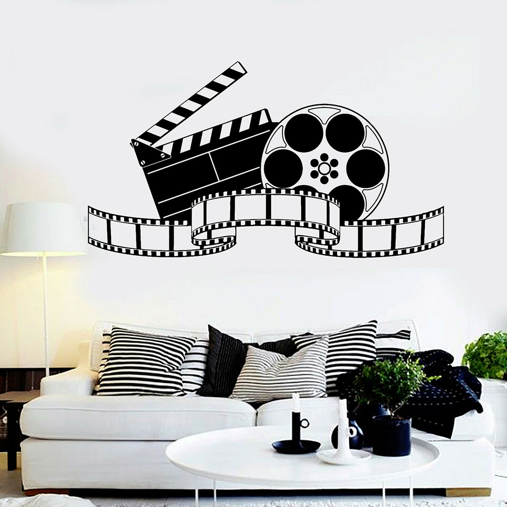 ビニールウォールステッカー,映画,映画,寝室,リビングルーム - Home Cinema Room Accessories のレビューと価格