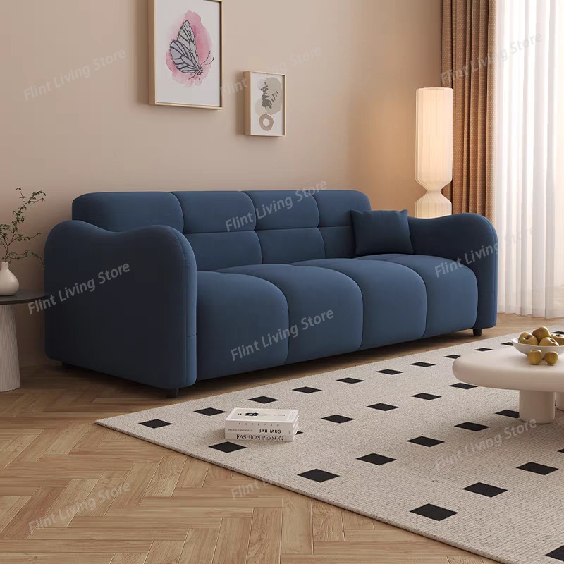 リラックスクリームリビングルームソファ経済的モダンミニマリス - Home Cinema Room Accessories のレビューと価格