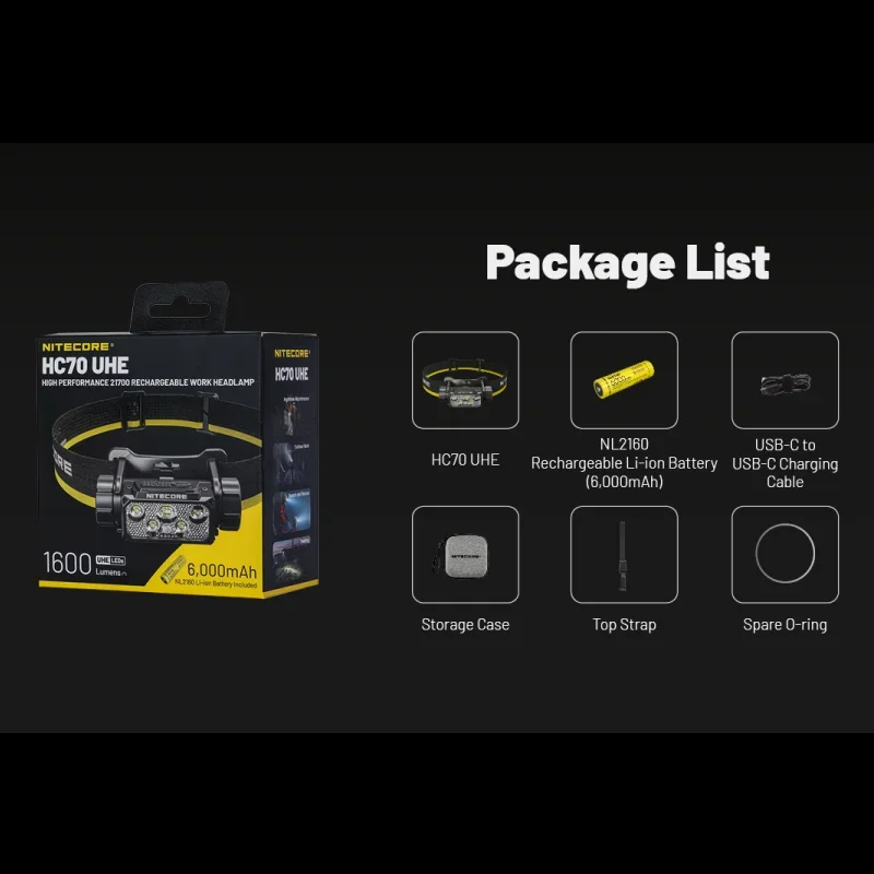 充電式ヘッドランプ,Nitecore-HC70 uhe,16 - Home Cinema Imax のレビューと価格