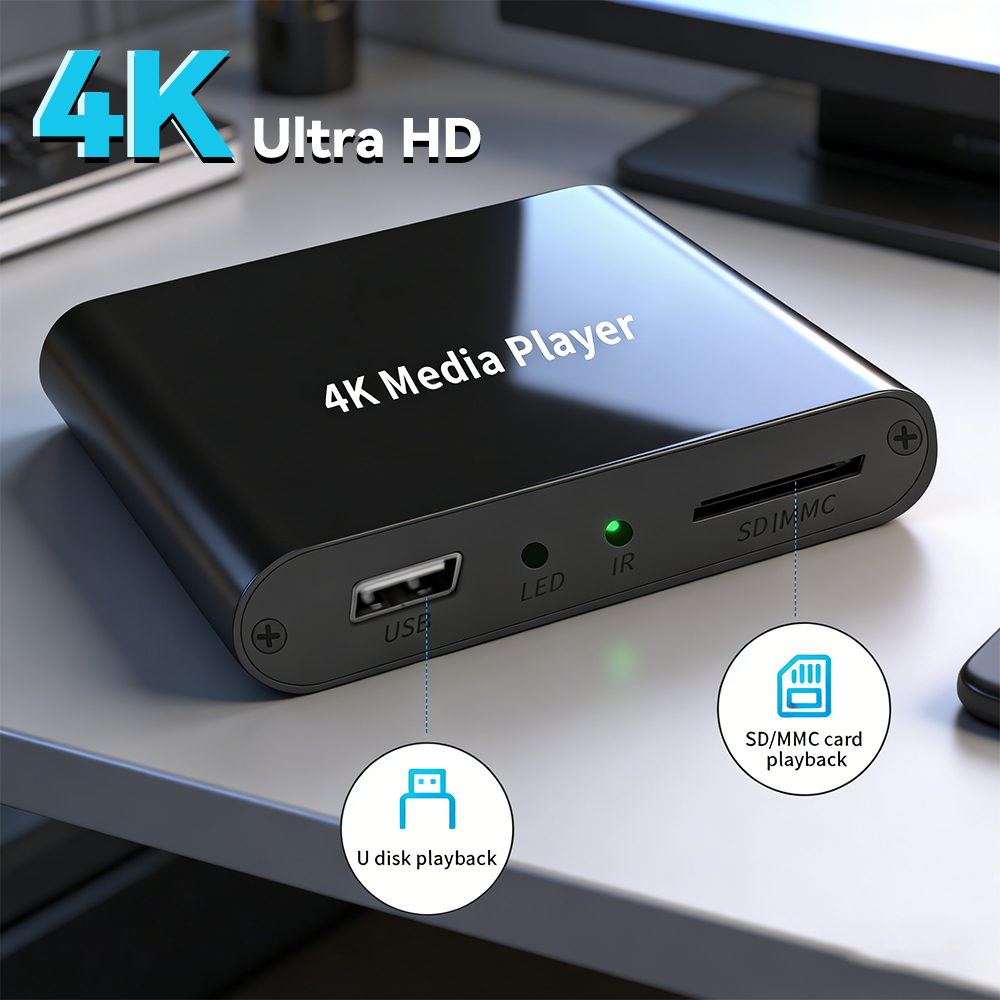 RSH 4Kメディアプレーヤー テレビ用 HDMI USB  - Home Cinema Media Player のレビューと価格