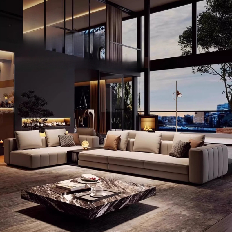 イタリア製本革ソファ ミニマリスト 高級 シネマ ベッドルー - Home Cinema Room Accessories のレビューと価格