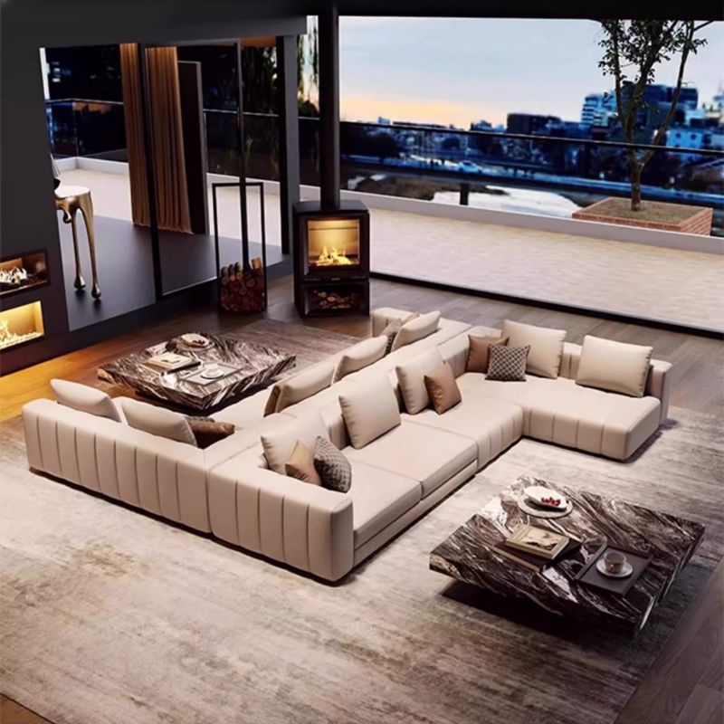 イタリア製本革ソファ ミニマリスト 高級 シネマ ベッドルー - Home Cinema Room Accessories のレビューと価格