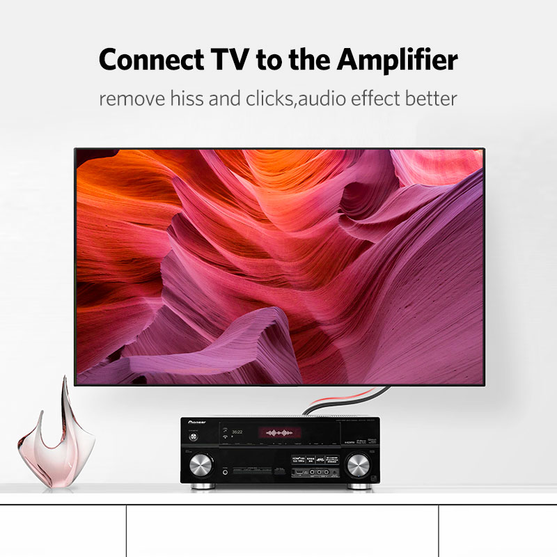 Ugreen-オーディオケーブルオス-オス,金メッキ,2m, - Home Cinema Player のレビューと価格