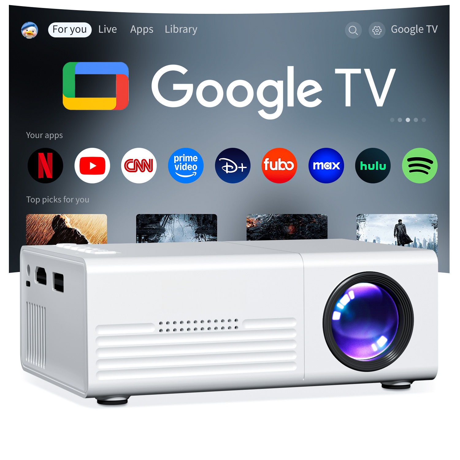 ミニプロジェクター TFT LCD Wifi Bluetoo - Home Cinema Media Player のレビューと価格