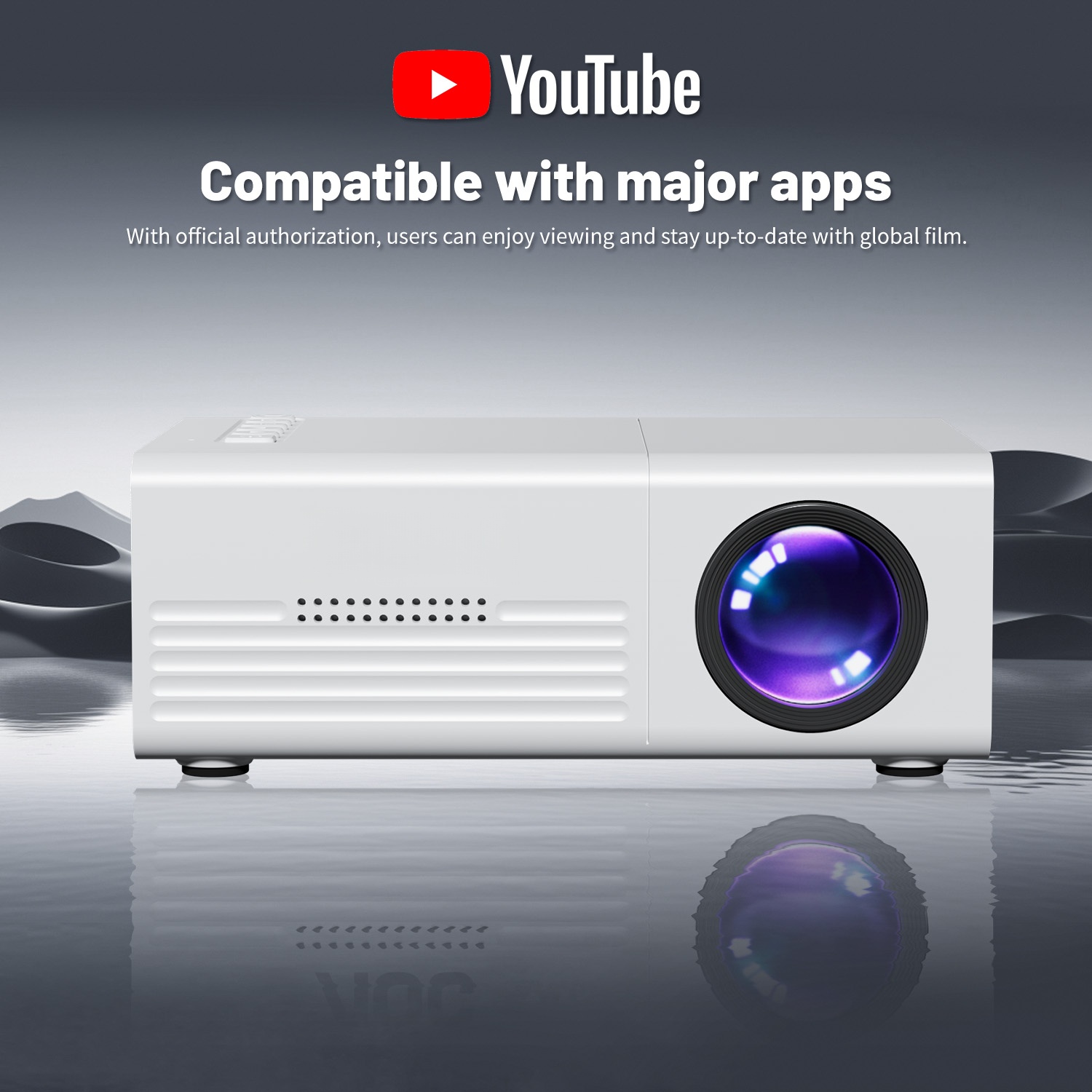 ミニプロジェクター TFT LCD Wifi Bluetoo - Home Cinema Media Player のレビューと価格