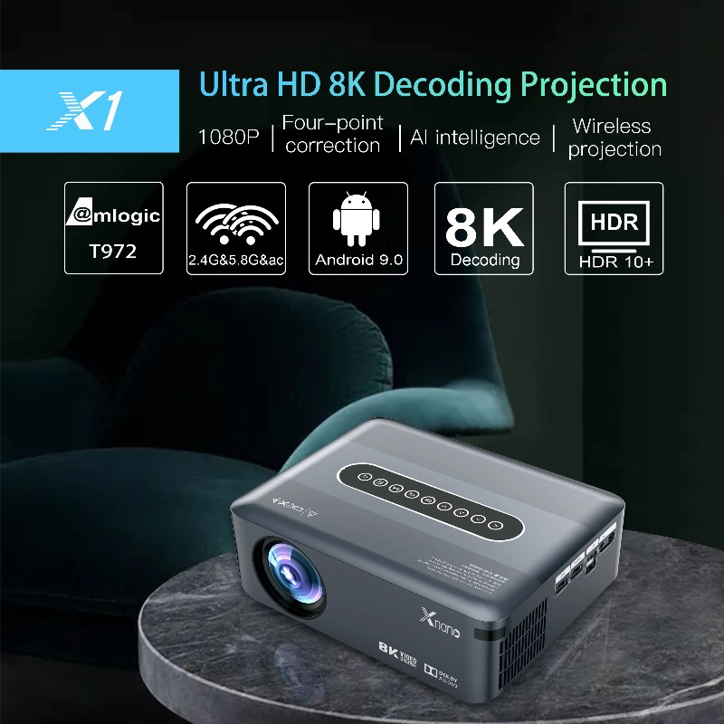 フルHD 1080P 4K LEDプロジェクター Andro - Home Cinema Quad のレビューと価格