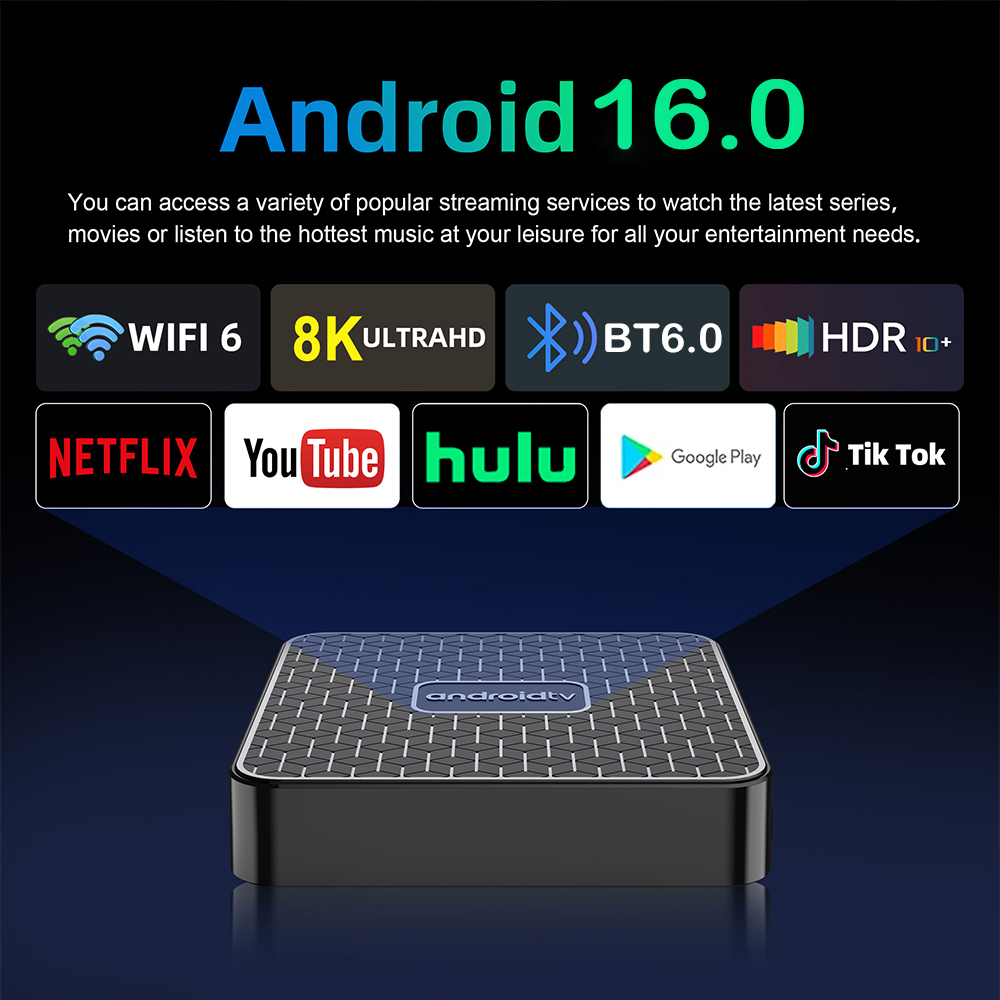 スマートホームシアター T8S 8K Android 16  - Home Cinema Media Player のレビューと価格