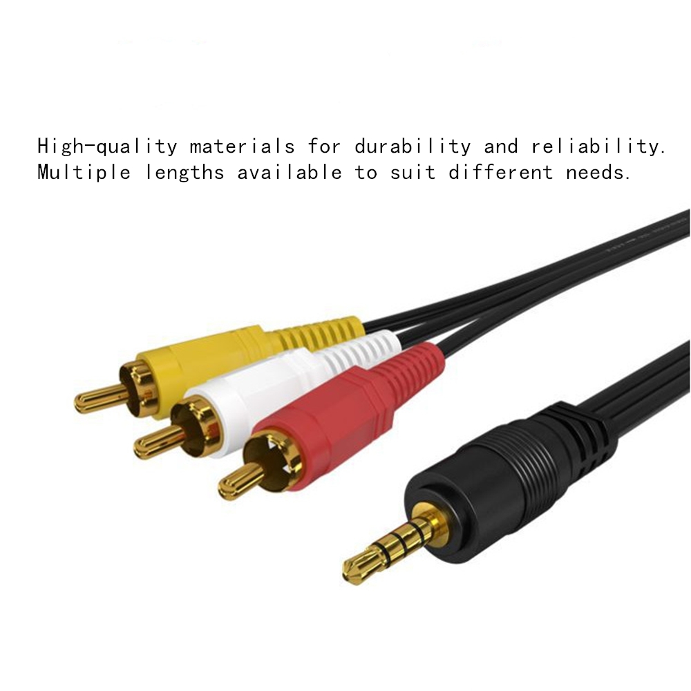 3.5 ミリメートルに 3 RCA オーディオビデオケーブル - Home Cinema Player のレビューと価格