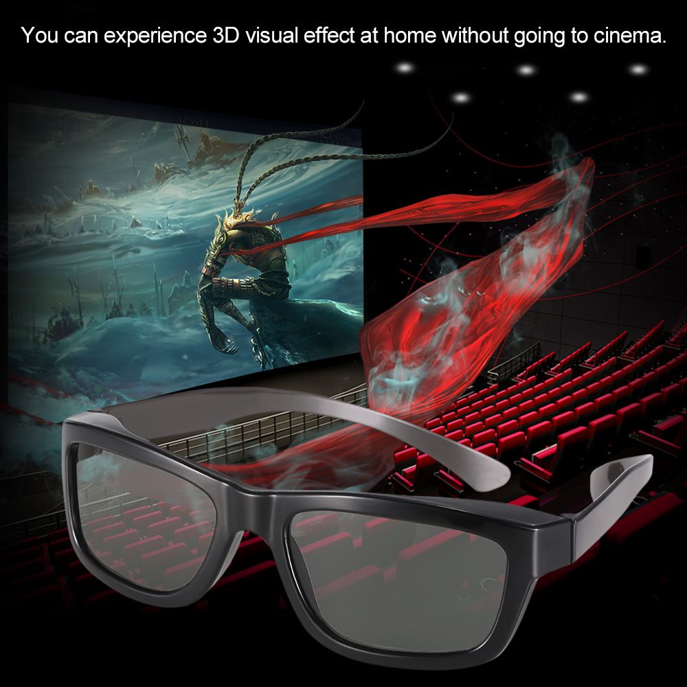 パッシブTV 3Dゲーム DVD ホームシアター シネマ 3 - Home Cinema Glasses のレビューと価格