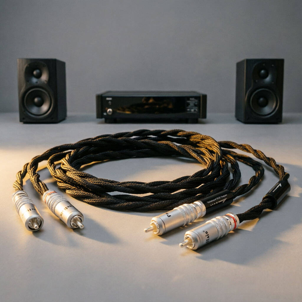 超低ノイズ7N OCC信号ケーブル – 2RCA-2RCA銀 - Home Cinema Player のレビューと価格