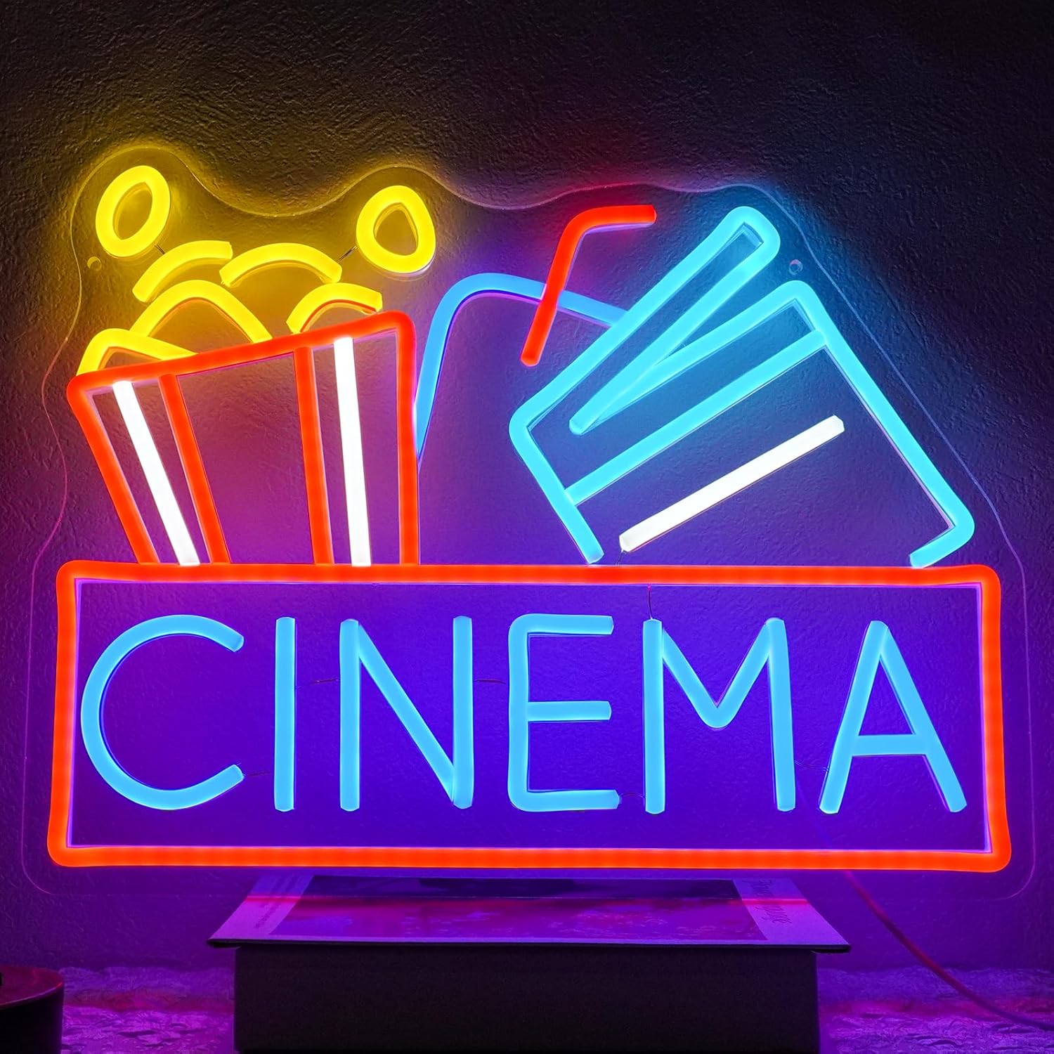 映画館ネオンサイン USB電源 LED調光可能 LEDイスラ - Home Cinema Room Accessories のレビューと価格