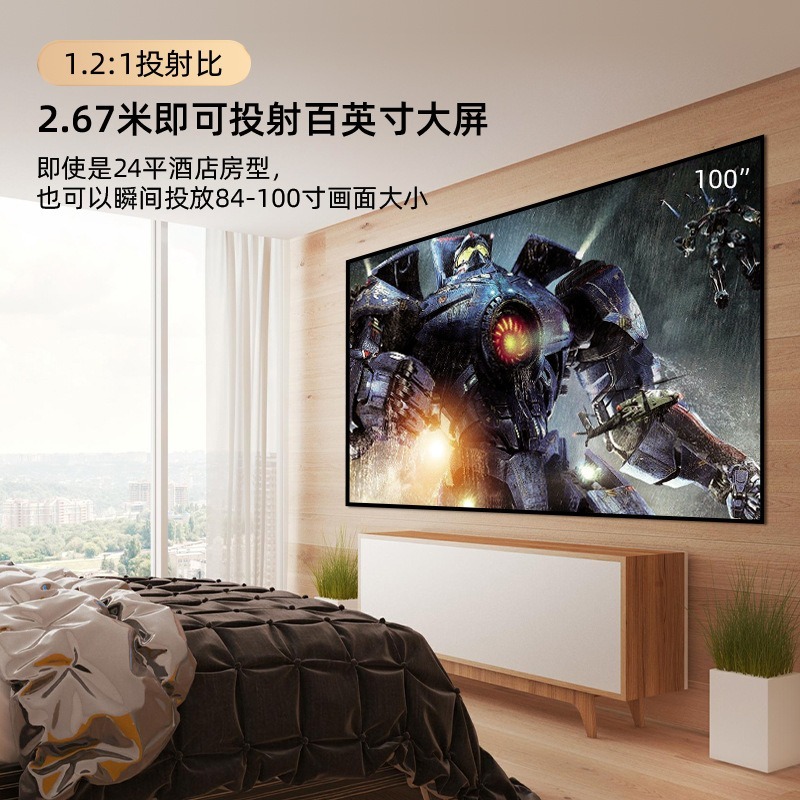 ポータブルHDミニプロジェクター、オフィス会議、ホームシアタ - Home Cinema Compact のレビューと価格